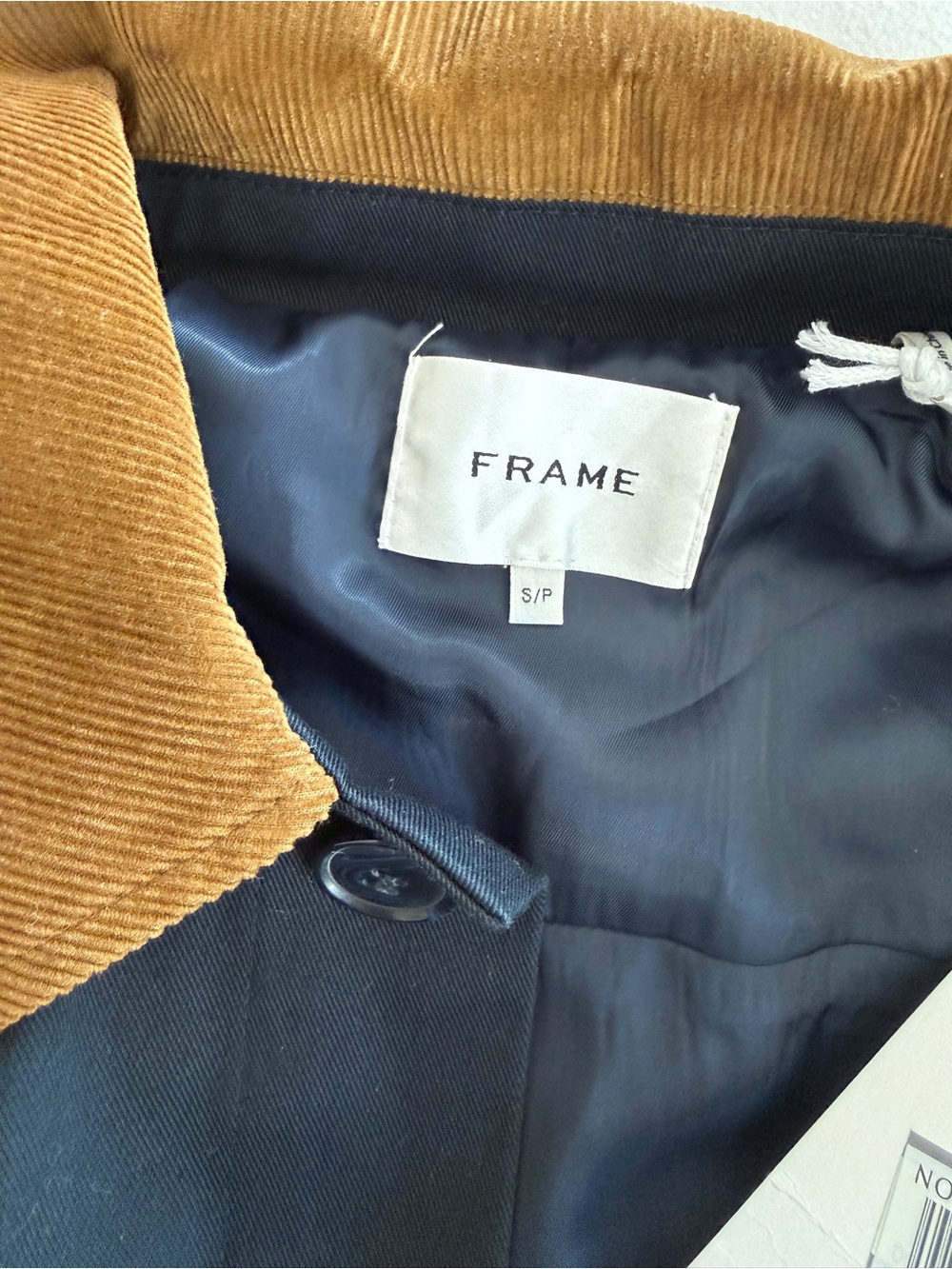 FRAME Corduroy Collar Crop Jacket - Picture 12 of 15